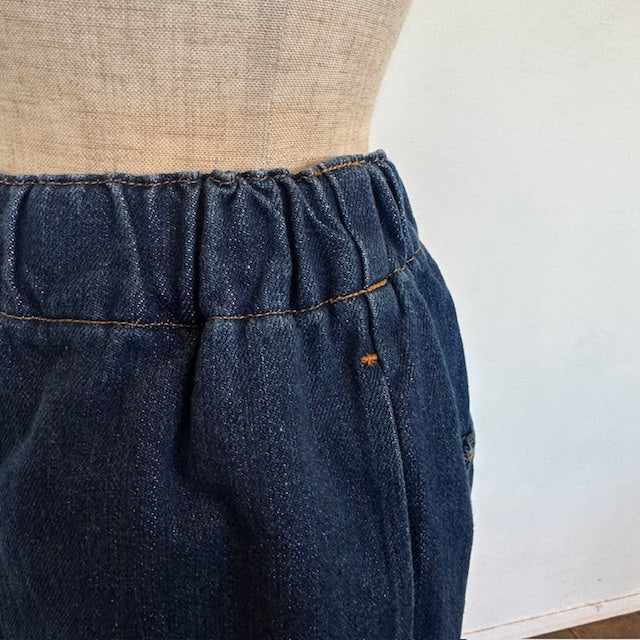 【5/2０まで２０％OFF】DanaFaneuil   デニムワイドパンツ イージーパンツ　ブルー 　　D7126110