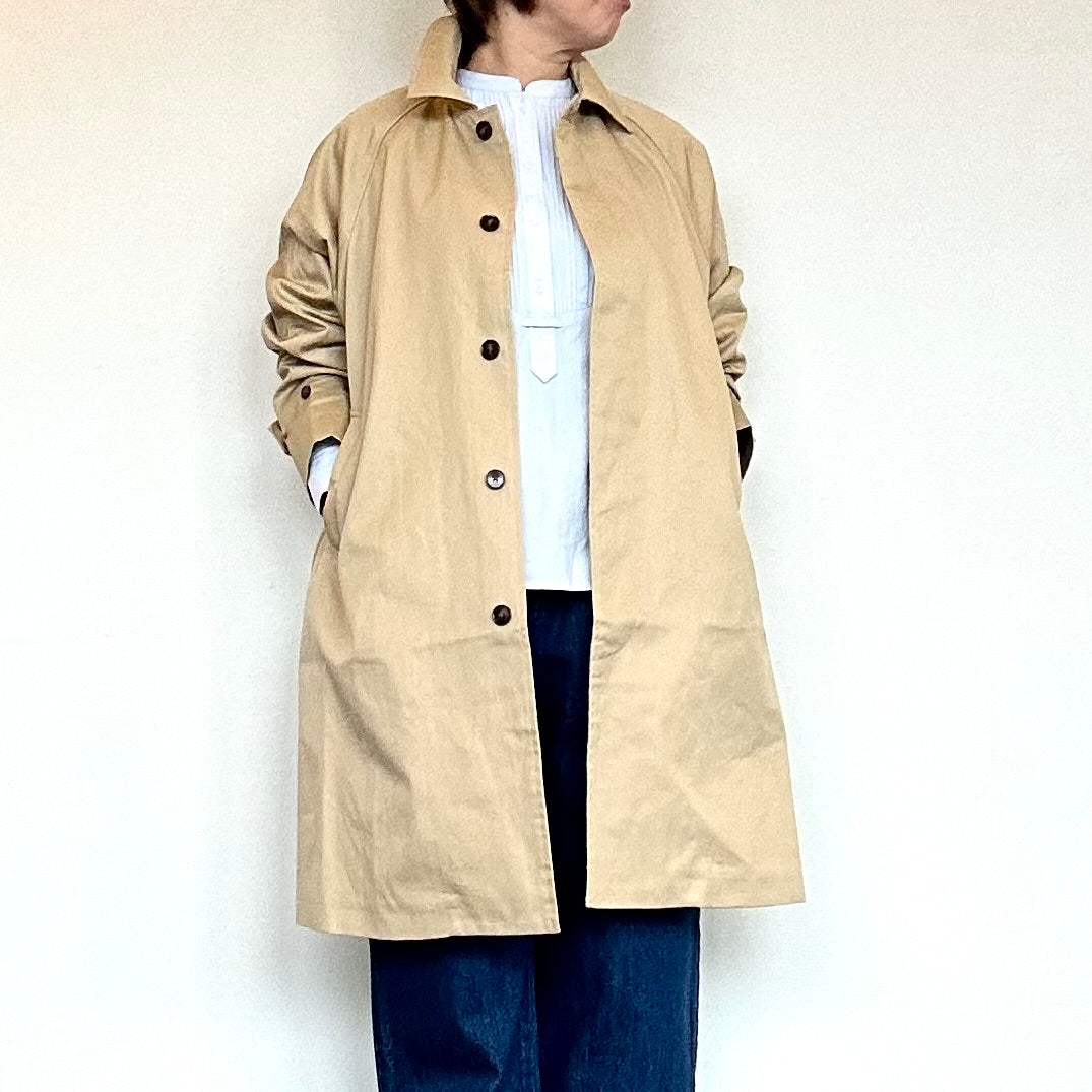 doux bleu　バルカラー Aラインコート　2617-011