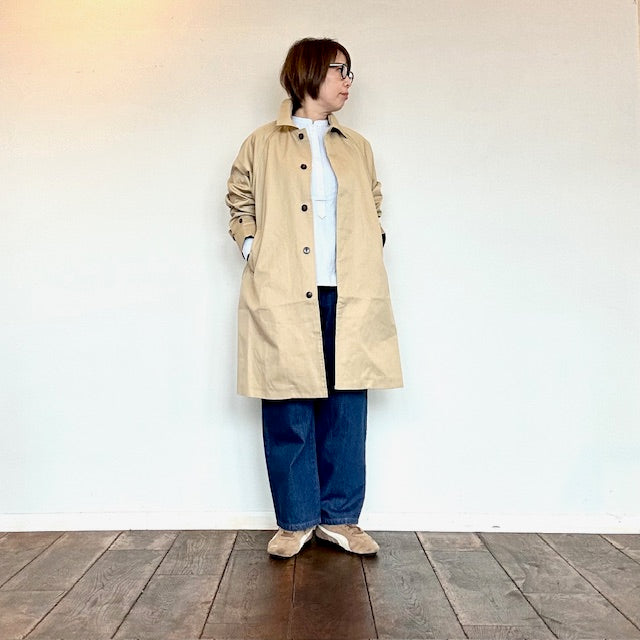 doux bleu　バルカラー Aラインコート　2617-011