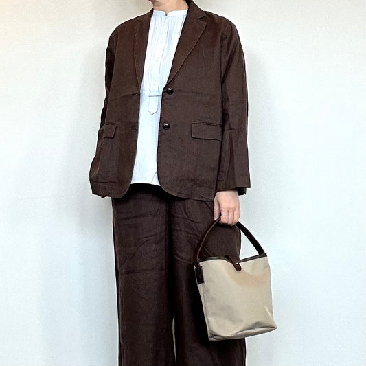 doux bleu　クラシックリネン テーラードジャケット　2617-003