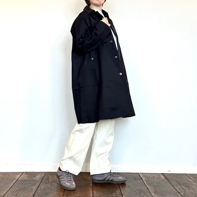 doux bleu　バルカラー Aラインコート　2617-011