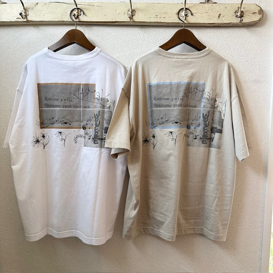 YARRA NEU　graffitiバッグプリントワイドＴシャツ　5521-428
