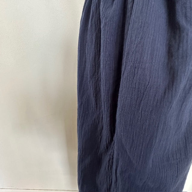 ARMEN   SINGLE GAUZE STRIPE OVERDYE GATHERED EASY PANTS WITH LINING（パンツ）INAM2505GSD