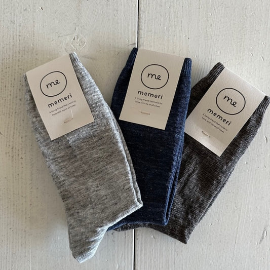 memeri     リネンソックス  ME0108