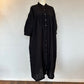 SOIL　POWER LOOM LINEN PLAIN BANDED COLLAR 3/4 SLEEVE PINTUCK DRESS　【BLACK】（ワンピース）　INSL22204