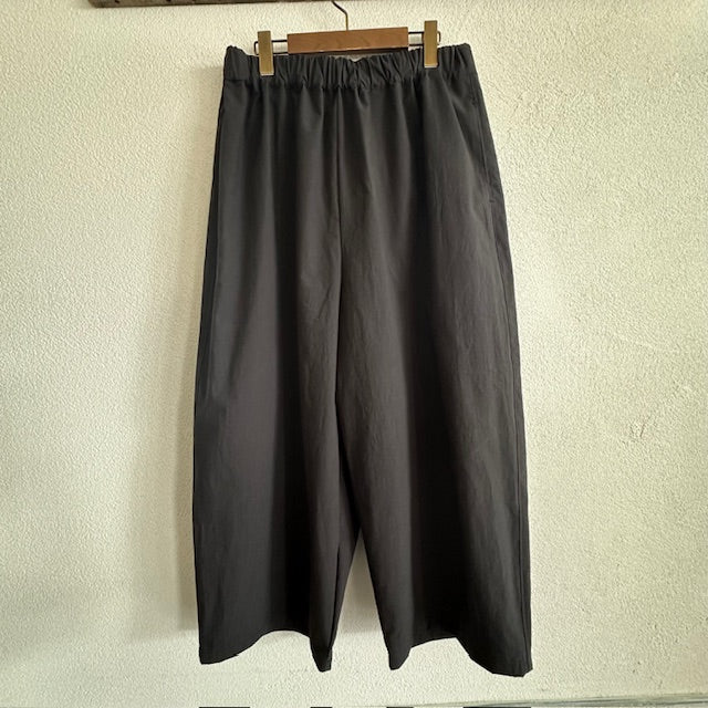 SALE】(g) グラム リラックスコットンワイドパンツ BLACK g-619