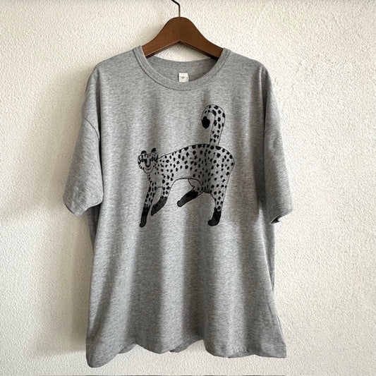 (g)グラム 天竺プリントＴシャツ CHEETAH　　ｇ-317CH