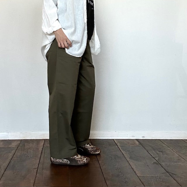 HTS（エイチティーエス）　COTTON/LINEN KERSEY BAKER PANTS　　GNHT2451CL