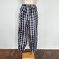 SOIL　	 WOOL / LINEN CHECK EASY PANTS　　　　　 INSL24715 　