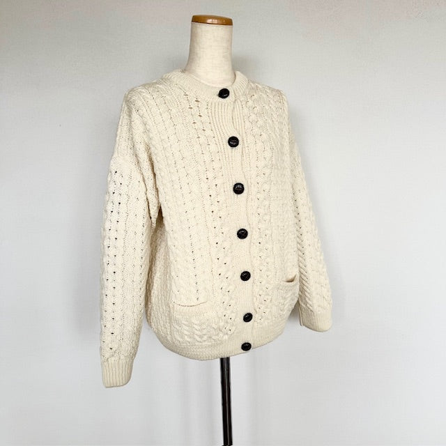 aran woollen mills（アランウーレンミルズ） アラン編みニットカーディガン BI4124306 – delaube.jp