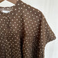 SOILソイル　80s COTTON VOILE DOT PRINT BANDED COLLAR FRENCH/SL SHIRT　　NSL26051　