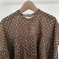 SOILソイル　80s COTTON VOILE DOT PRINT BANDED COLLAR FRENCH/SL SHIRT　　NSL26051　