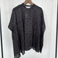 SOILソイル　80s COTTON VOILE DOT PRINT BANDED COLLAR FRENCH/SL SHIRT　　NSL26051　