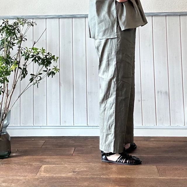 doux bleu　リネンコットン イージーパンツ　2535-077