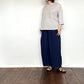 maison de soil    60s ORGANIC CAMBRIC 3/4SLEEVE  NOCOLLAR EMB SHIRT　　NMDS26223