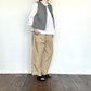 maison de soil    60s ORGANIC CAMBRIC 3/4SLEEVE  NOCOLLAR EMB SHIRT　　NMDS26223