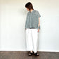 SOIL  　　FANCY GINGHAM CHECK BANDED COLLAR FRENCH/SL SHIRT　　NSL26101
