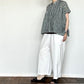 SOIL  　　FANCY GINGHAM CHECK BANDED COLLAR FRENCH/SL SHIRT　　NSL26101