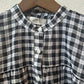 SOIL  　　FANCY GINGHAM CHECK BANDED COLLAR FRENCH/SL SHIRT　　NSL26101