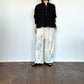 doux bleu　ハンドスモッキング刺繍シャツ（BLACK）　2613-024