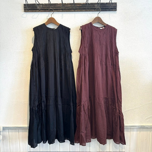 YARRA　INDIAピンタックワンピース　1624-287