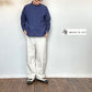 maison de soil  BANDED COLLAR EMB SHIRT（シャツ）3830 ブライトネイビー 　NMDS24131