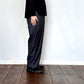 maison de soilメゾンドソイル　WORSTED SERGE 2TUCK TAPERED EASY PANTS (CHARCOAL)　GNMDS2501WS