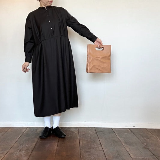 ina   ウエスト切替タックワンピース   233659