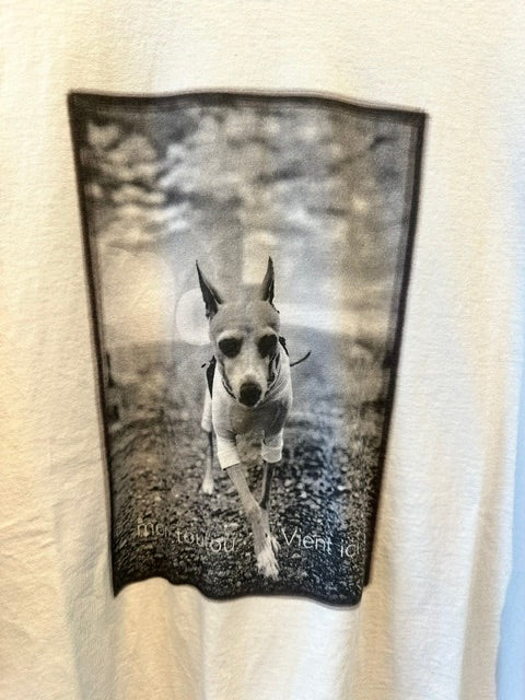 ESTROISLOSE　　リンガー天竺5分袖プリントTシャツ　　EC26210