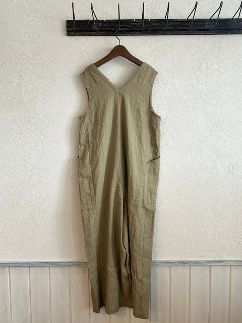 doux bleu　コットンリネン サロペット　2625-083
