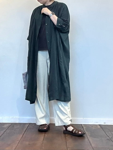 YARRA　INDIAワイドシャツワンピース　1624-308