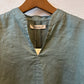 doux bleu　コットンリネン スキッパーシャツ　2623-081
