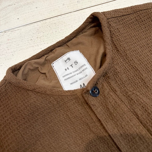 HTS   WAFFLE PLAIN OVERDYE HENRY NECK SHIRTS    INHT2574WPD