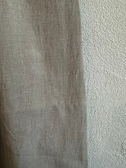 maison de soilメゾンドソイル　 40s FRENCH LINEN DYED CANVAS 2TUCK WIDE EASY PANTS　GNMDS2502FL