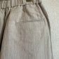 maison de soilメゾンドソイル　 40s FRENCH LINEN DYED CANVAS 2TUCK WIDE EASY PANTS　GNMDS2502FL