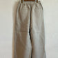 maison de soilメゾンドソイル　 40s FRENCH LINEN DYED CANVAS 2TUCK WIDE EASY PANTS　GNMDS2502FL