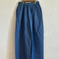maison de soilメゾンドソイル　 40s FRENCH LINEN DYED CANVAS 2TUCK WIDE EASY PANTS　GNMDS2502FL
