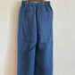 maison de soilメゾンドソイル　 40s FRENCH LINEN DYED CANVAS 2TUCK WIDE EASY PANTS　GNMDS2502FL