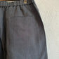 maison de soilメゾンドソイル　 40s FRENCH LINEN DYED CANVAS 2TUCK WIDE EASY PANTS　GNMDS2502FL