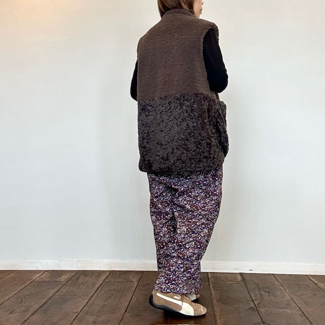 WHYTO  eco fur combination vest          WHT25FJK4045