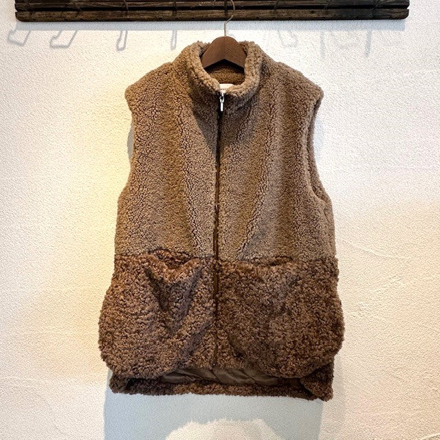 WHYTO  eco fur combination vest          WHT25FJK4045
