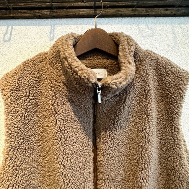 WHYTO  eco fur combination vest          WHT25FJK4045