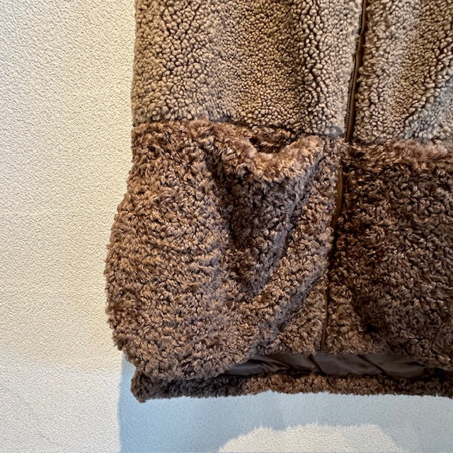 WHYTO  eco fur combination vest          WHT25FJK4045