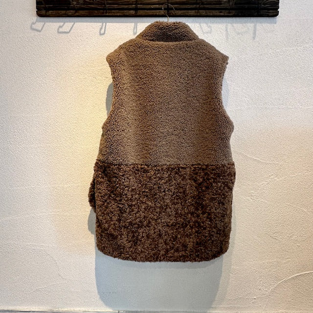 WHYTO  eco fur combination vest          WHT25FJK4045