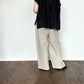 maison de soilメゾンドソイル　 40s FRENCH LINEN DYED CANVAS 2TUCK WIDE EASY PANTS　GNMDS2502FL