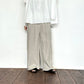 maison de soilメゾンドソイル　 40s FRENCH LINEN DYED CANVAS 2TUCK WIDE EASY PANTS　GNMDS2502FL
