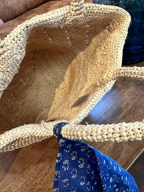 ラフィアバッグ 内側