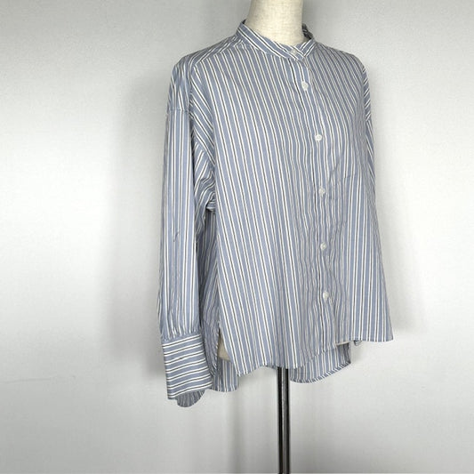 doux bleu　バックギャザーシャツ　2543-028