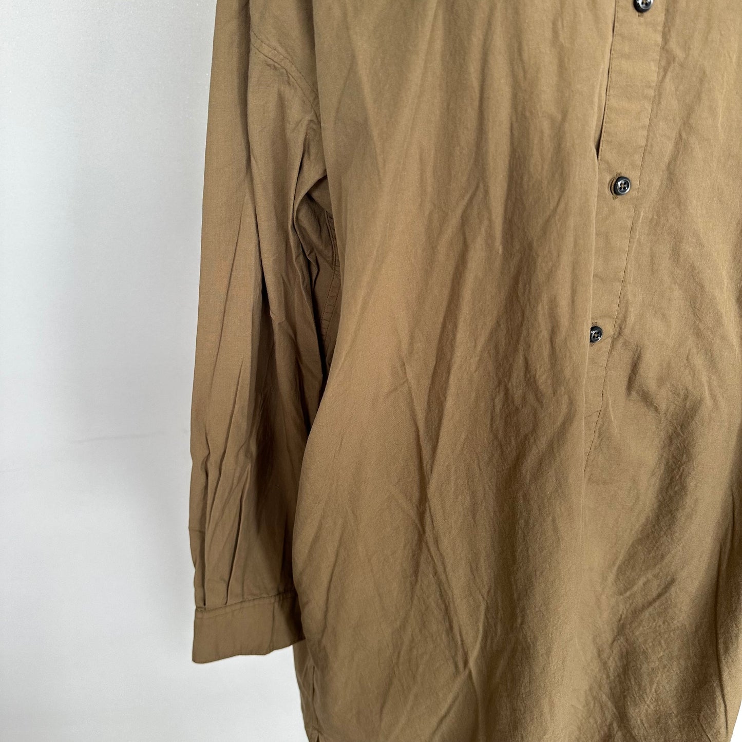 ARMEN　アーメン　40s POPLIN BANDED COLLAR LONG SHIRTS（シャツ）INAM2554PD