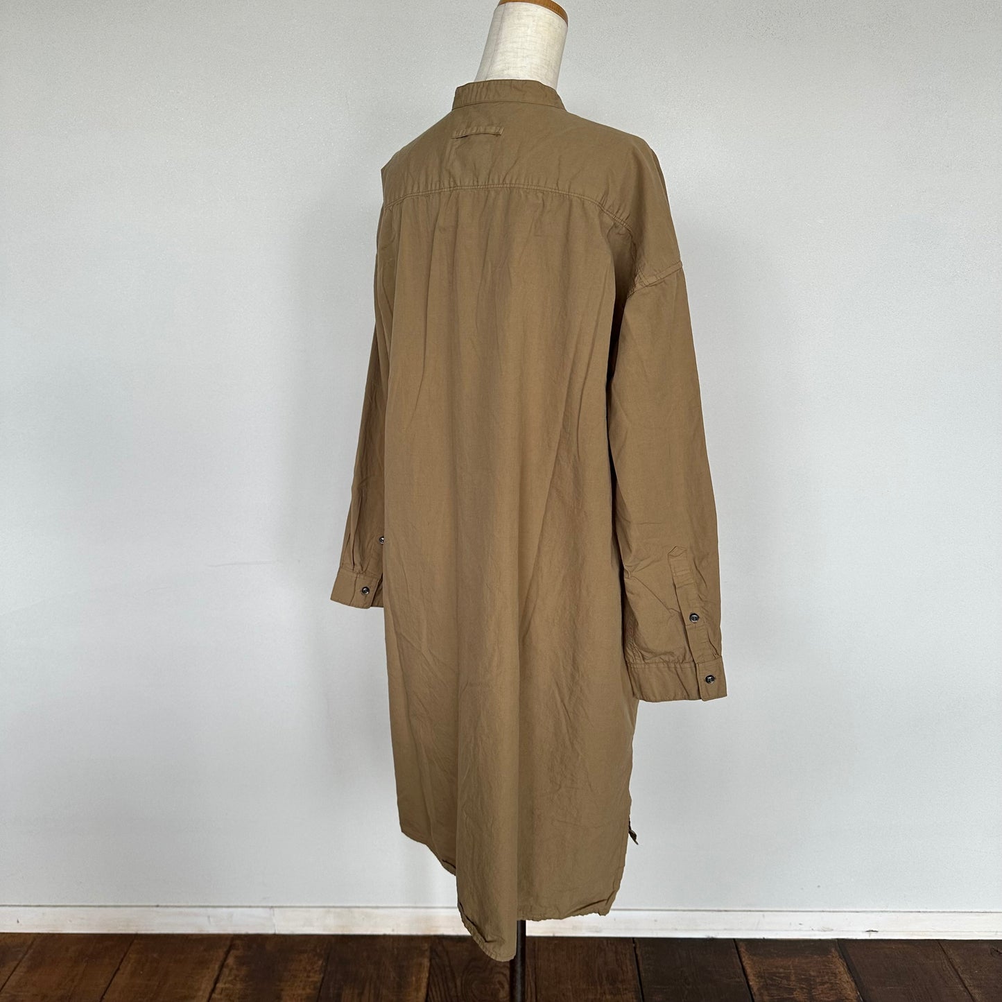 ARMEN　アーメン　40s POPLIN BANDED COLLAR LONG SHIRTS（シャツ）INAM2554PD
